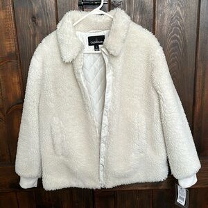 NWT Cuddl Duds Sherpa bomber jacket!